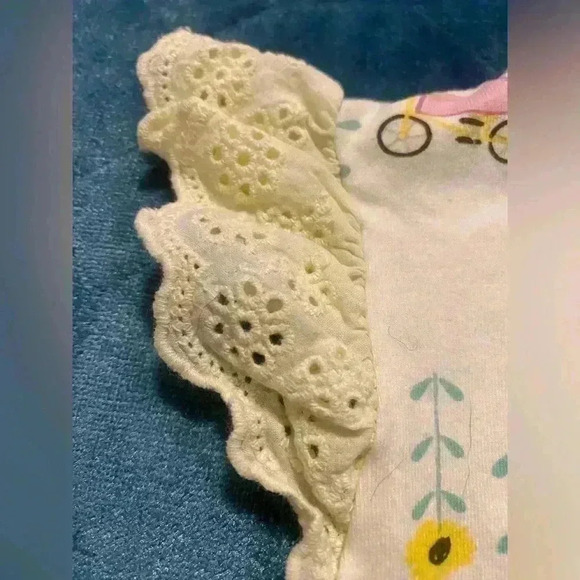 Peppa Pig dress with eyelet cap sleeves elastic waist in yellow Girls size 4T - Picture 5 of 6